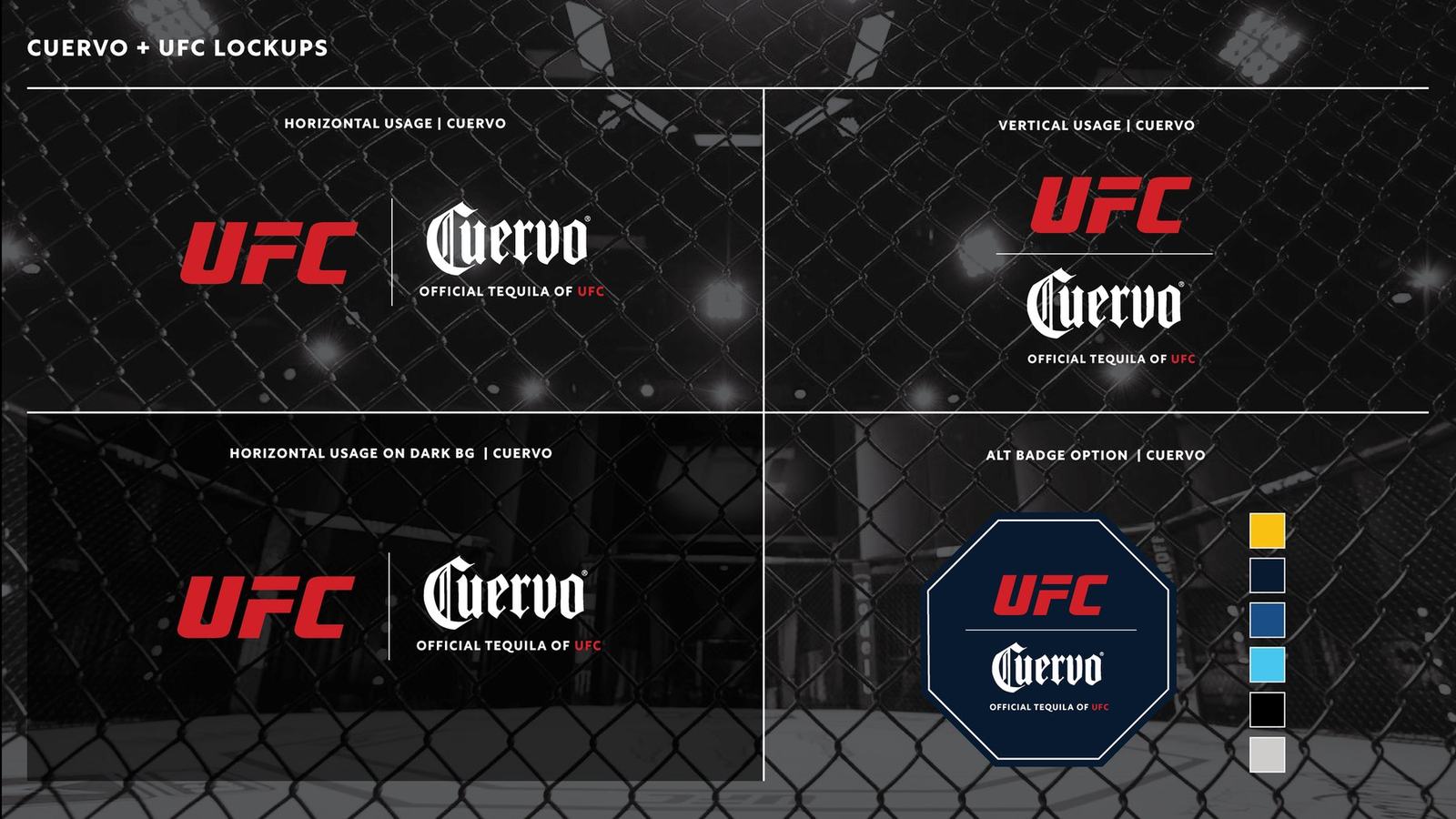 Cuervo and UFC lockup standards sheet