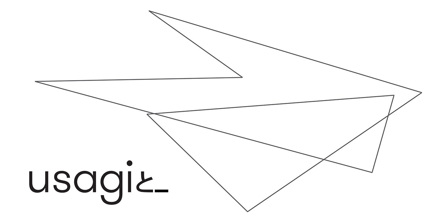 Usagi core mark: a single angular line drawing above the usagi wordmark